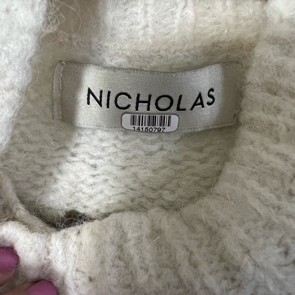 Nicholas Cream Knit Polina Sweater Size XS $345 - Picture 6 of 7